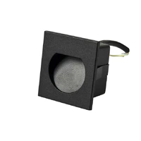 Vencha Arch 240V LED Step Light Black 3000K