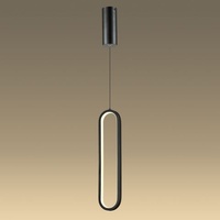Vencha Oval Pendant Black 3000K