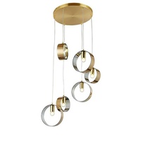 Vencha Galaxy 6 Light Pendant Gold