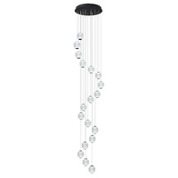 Vencha Langdon 15 Light Pendant Black 3000K