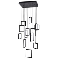 Vencha Dahli 13 Light Pendant Black 3000K