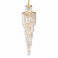 Vencha Chanel-S-GD Spiral Chandelier 400x1300