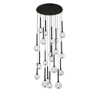 Vencha Meteor 20 Light LED Pendant Black