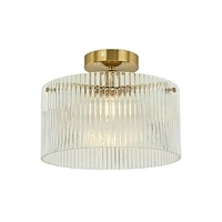 Vencha Medici 300mm Round Glass CTC Ceiling Light Gold