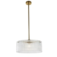 Vencha Medici 400mm Round Glass Pendant Light Gold