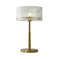 Vencha Medici 300mm Round Glass Table Lamp Gold