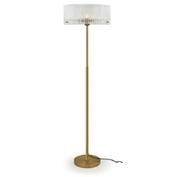 Vencha Medici 400mm Round Glass Floor Lamp Gold