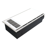 Domus Tropix II White 4-in-1 PTC Bathroom Heater, Exhaust Fan and Tri Colour LED Light