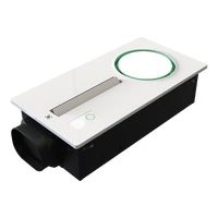 Domus Vivaheat White 6-in-1 PTC Bathroom Heater, Exhaust Fan and Tri Colour LED Light