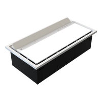 Domus Stream White 6-in-1 PTC Bathroom Heater, Exhaust Fan and Tri Colour LED Light