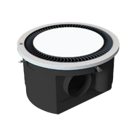 Domus Thermaflow Black 4-in-1 PTC Bathroom Heater, Exhaust Fan and Tri Colour LED Light