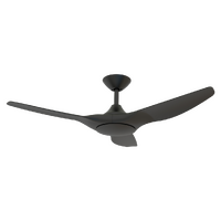 Domus Strike 48 Black DC Ceiling Fan with Remote