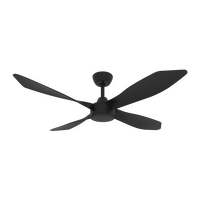 Domus Blast 52" Black DC Ceiling Fan with Remote