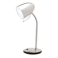 Mercator Sara USB Table Lamp Brushed Chrome