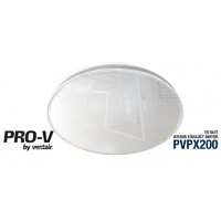 Ventair Airbus 200 Fascia Round White Glass