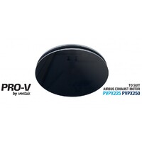 Ventair Airbus 250 Fascia Round Black Glass
