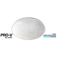 Ventair Airbus 250 Fascia Round White Glass