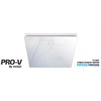 Ventair Airbus 250 Fascia Square White Glass