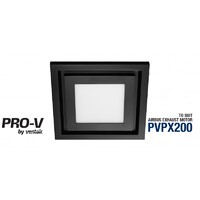 Ventair Airbus 200 Fascia Square Black 10W LED