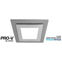 Ventair Airbus 250 Fascia Square Silver 14W LED