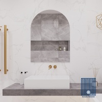 Ablaze Aspen AC7510GTD Arch Polished Edge Mirror 750 x 1000mm with Demister