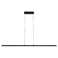 Calibo Aeris 1500mm Black 52W Tri Colour LED Fluted Linear Pendant Light