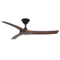 Hunter Pacific Aqua 3 IP66 52" DC Ceiling Fan Black with Koa Blades