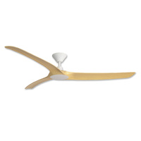 Hunter Pacific Aqua 3 IP66 70" DC Ceiling Fan White with Oak Blades