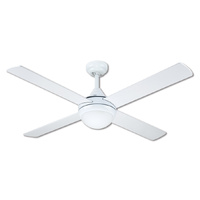 Hunter Pacific Azure 26 Ceiling Fan White 122cm with 2xE27 Light