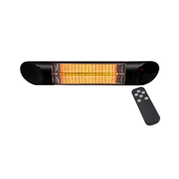 Thermogroup Ash 1200W Mid-Wave Outdoor Heater Black