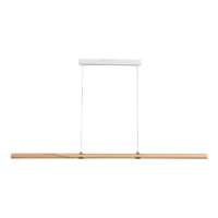 Calibo Aquila 2000mm Natural Timber LED Linear Pendant Ash