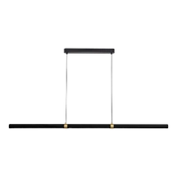Calibo Aquila 2000mm Natural Timber LED Linear Pendant Black Ash