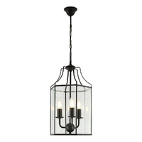Cougar Lighting Arcadia 3 Light Pendant Black