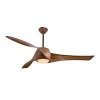 Minka Aire Artemis 58" DC LED Ceiling Fan Distressed Koa