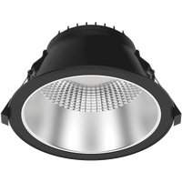 Haneco Astral 30W Tri-Colour Low Glare LED Downlight Black