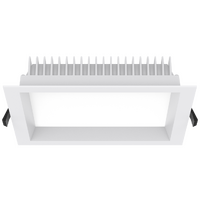 Haneco Aurora Square 25W Tri-Colour LED Downlight White