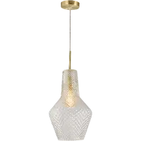 Calibo Avian 1 Light Pendant Gold and Clear