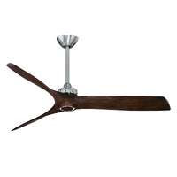 Minka Aire Aviation 60" DC Ceiling Fan Brushed Nickel/Medium Maple Blades