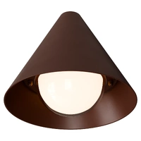 Calibo Becard Rust E27 Cone Exterior Wall Light