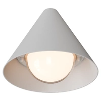 Calibo Becard White E27 Cone Exterior Wall Light