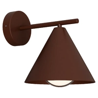 Calibo Becard Rust E27 Cone Long Arm Exterior Wall Light
