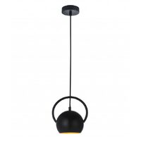 CLA Bella Matte Black Small Dome Pendant Light
