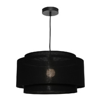 Cougar Bern 1 Light Pendant Large Black