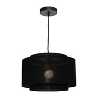 Cougar Bern 1 Light Pendant Medium Black