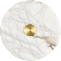 Calibo Bower Alabaster Stone 200mm Round Wall Light