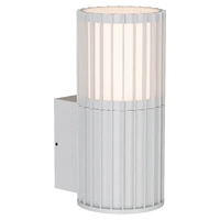 Calibo Bright White 5W Tri Colour LED Ribbed Exterior Wall Light