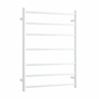 Thermorail BS44MW Satin White Round Ladder Heated Towel Rail