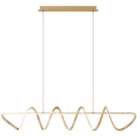 Calibo Bulbul 1500mm Spiral Linear LED Pendant Brass
