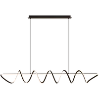 Calibo Bulbul 2000mm Spiral Linear LED Pendant Black