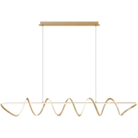Calibo Bulbul 2000mm Spiral Linear LED Pendant Brass